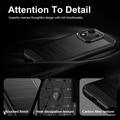 Honor 600 Smart Børstet TPU Cover - Karbonfiber