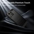 Honor 600 Smart Børstet TPU Cover - Karbonfiber