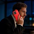 Honor 600 Smart Børstet TPU Cover - Karbonfiber - rød