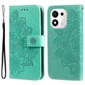 Honor 600 Smart Mandala Etui med Pung med håndledsrem - mintgrøn