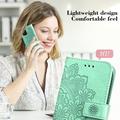 Honor 600 Smart Mandala Etui med Pung med håndledsrem - mintgrøn