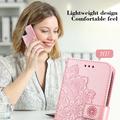 Honor 600 Smart Mandala Etui med Pung med håndledsrem - lyserød