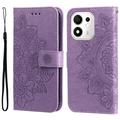 Honor 600 Smart Mandala Etui med Pung med håndledsrem - Lilla