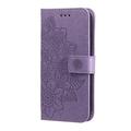 Honor 600 Smart Mandala Etui med Pung med håndledsrem - Lilla