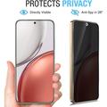 Honor 600 Smart Privacy Full Cover Skærmbeskytter Hærdet Glas - Sort Kant