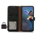 Honor 600/600 Pro Pung læder cover med RFID - sort