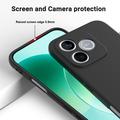 Honor 600e/600 Lite/X80i Flydende silikone cover med håndrem - Sort