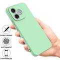 Honor 600e/600 Lite/X80i Flydende silikone cover med håndrem - Grøn