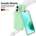 Honor 600e/600 Lite/X80i Flydende silikone cover med håndrem - Grøn