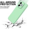 Honor 600e/600 Lite/X80i Flydende silikone cover med håndrem - Grøn