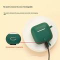 Honor Earbuds 5e silikoneetui med spænde - sortgrøn