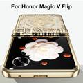 Honor Magic V Flip Mechanical Legend Galvaniseret plastik cover - Rødguld