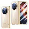 Honor Magic V6 Plastikcover med ydre hærdet glasskærmbeskytter - Guld