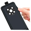 Honor Magic4 Pro Vertikal Flip Cover med Kortholder - Sort
