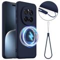 Honor Magic7 Pro Liquid Silikone Cover - MagSafe Kompatibel - Mørkeblå