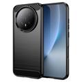 Honor Magic8 Børstet TPU Cover - Karbonfiber - Sort
