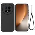 Honor Magic8 Flydende silikone cover med håndrem - sort