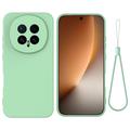 Honor Magic8 Flydende silikone cover med håndrem - grøn