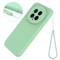 Honor Magic8 Flydende silikone cover med håndrem - grøn