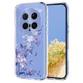 Honor Magic8 Pro TPU-cover med blomstermønster - Lilla