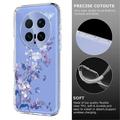 Honor Magic8 Pro TPU-cover med blomstermønster - Lilla