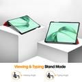 Honor Pad X8a Tri-Fold Series Smart Folio Cover - Rød