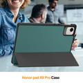 Honor Pad X9a Tri-Fold Series Smart Folio-etui - Sortgrøn