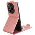 Honor Power lodret flip-etui med stativ - rosaguld