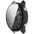 Honor Watch 5 Pro Plastikcover med Skærmbeskyttelse Hærdet Glas - Sort