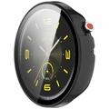 Honor Watch Fit Elegant Plastikcover med Skærmbeskyttelse Hærdet Glas - Sort
