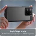 Honor X5b/X5b Plus Børstet TPU Cover - Karbonfiber - Sort