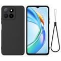 Honor X5b/X5b Plus Flydende silikone cover med håndrem