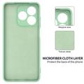 Honor X5c/X5c Plus/Play10A Flydende silikone cover med håndrem - grøn