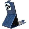 Honor X5c Plus lodret flip-etui med stativ - mørkeblå
