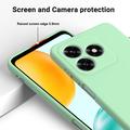 Honor X5d/X5d Plus Flydende silikone cover med håndrem - Grøn