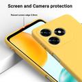 Honor X5d/X5d Plus Flydende silikone cover med håndrem - Gul