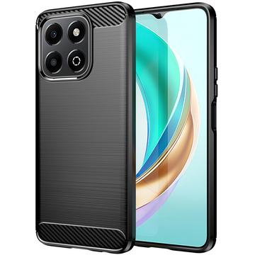 Honor X6b Børstet TPU Cover - Karbonfiber