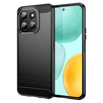 Honor X6c Børstet TPU Cover - Karbonfiber