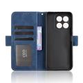 Honor X6c Kortholder Pung Etui - Blå