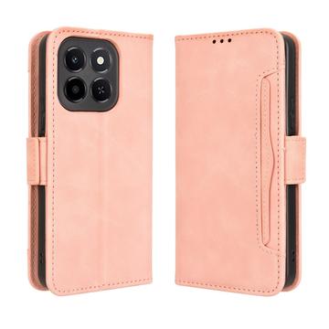 Honor X6c Kortholder Pung Etui - Pink