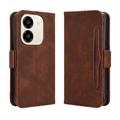 Honor X6e Kortholder Pung Etui - Brun