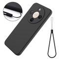Honor X70/X9d/Magic8 Lite Flydende silikone cover med håndrem
