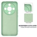 Honor X70/X9d/Magic8 Lite Flydende silikone cover med håndrem - grøn