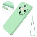 Honor X70/X9d/Magic8 Lite Flydende silikone cover med håndrem - grøn