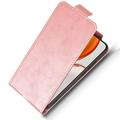 Honor X70/X9d/Magic8 Lite lodret flip-etui med stativ - rosaguld