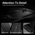 Honor X7e Børstet TPU Cover - Karbonfiber