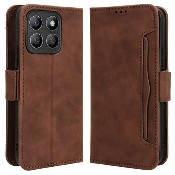 Honor X8c Kortholder Pung Etui - Brun