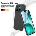 Honor X8c Flydende silikone cover med håndrem - sort