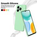 Honor X8d Flydende silikone cover med håndrem - Grøn