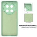 Honor X60 Pro/X9c/Magic7 Lite Flydende silikone cover med håndrem - grøn